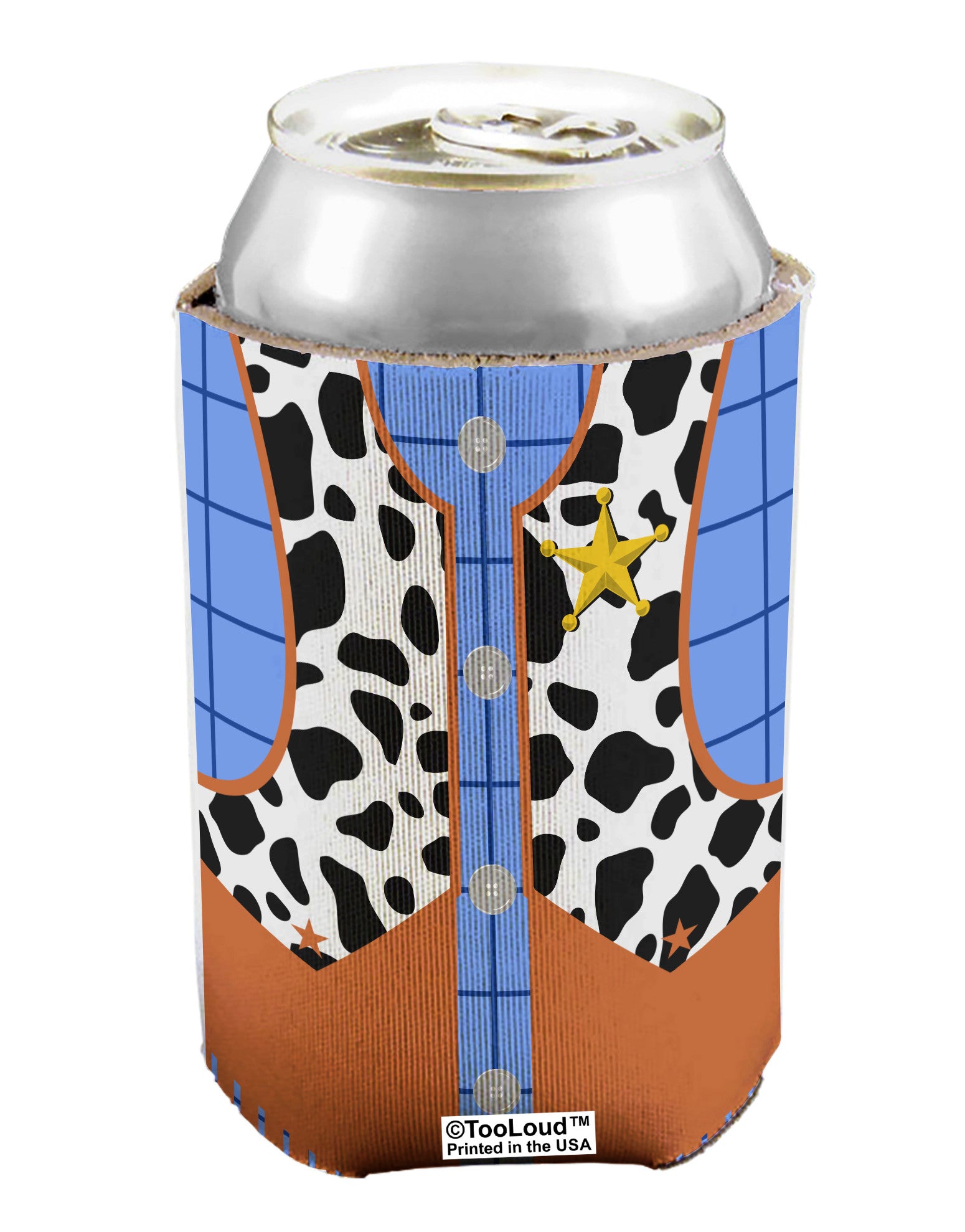 Cowboy Blue AOP Can / Bottle Insulator Coolers All Over Print-Can Coolie-TooLoud-1-Davson Sales
