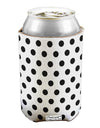 Black Polka Dots on White Can / Bottle Insulator Coolers All Over Print by TooLoud-Can Coolie-TooLoud-1-Davson Sales