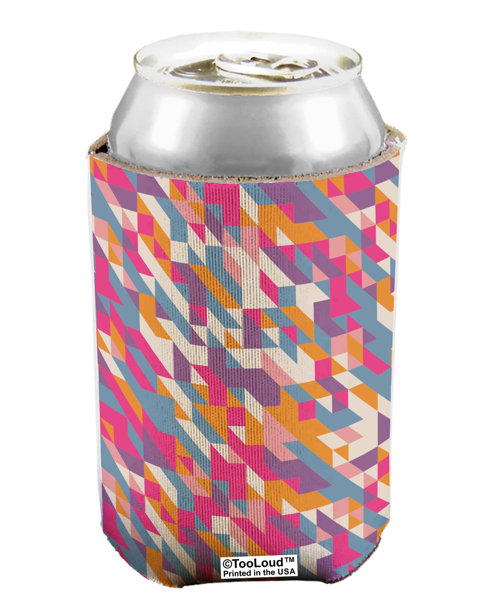 Jagged Edge Mosaic AOP Can / Bottle Insulator Coolers All Over Print-Can Coolie-TooLoud-1-Davson Sales