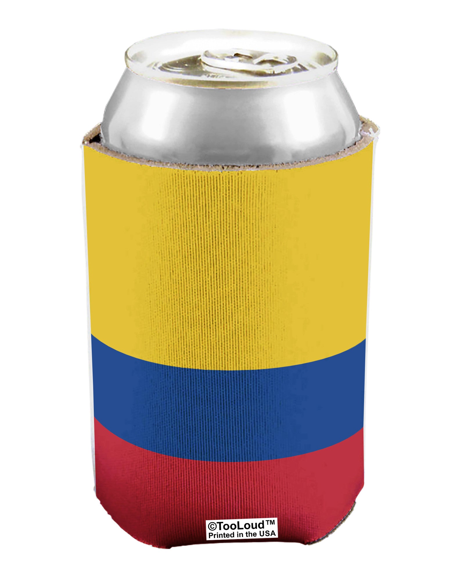 Colombia Flag AOP Can / Bottle Insulator Coolers All Over Print-Can Coolie-TooLoud-1-Davson Sales