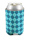 Blue Argyle AOP Can / Bottle Insulator Coolers All Over Print by TooLoud-Can Coolie-TooLoud-1-Davson Sales