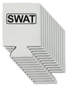 SWAT Team Logo - Text Can / Bottle Insulator Coolers by TooLoud-Can Coolie-TooLoud-12-Davson Sales