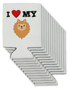 I Heart My - Cute Pomeranian Dog Can / Bottle Insulator Coolers by TooLoud-Can Coolie-TooLoud-12-Davson Sales