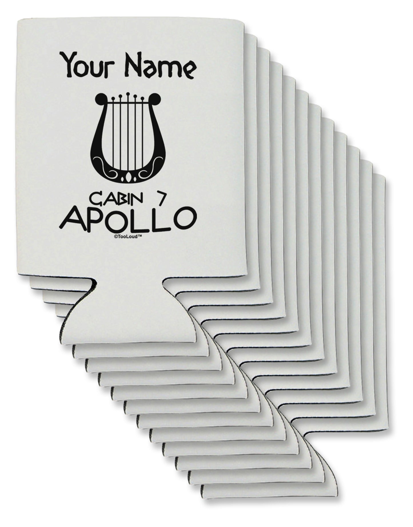 Personalized Cabin 7 Apollo Can / Bottle Insulator Coolers-Can Coolie-TooLoud-12 Pieces-Davson Sales