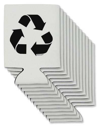 Recycle Black and White Can / Bottle Insulator Coolers by TooLoud-Can Coolie-TooLoud-12-Davson Sales