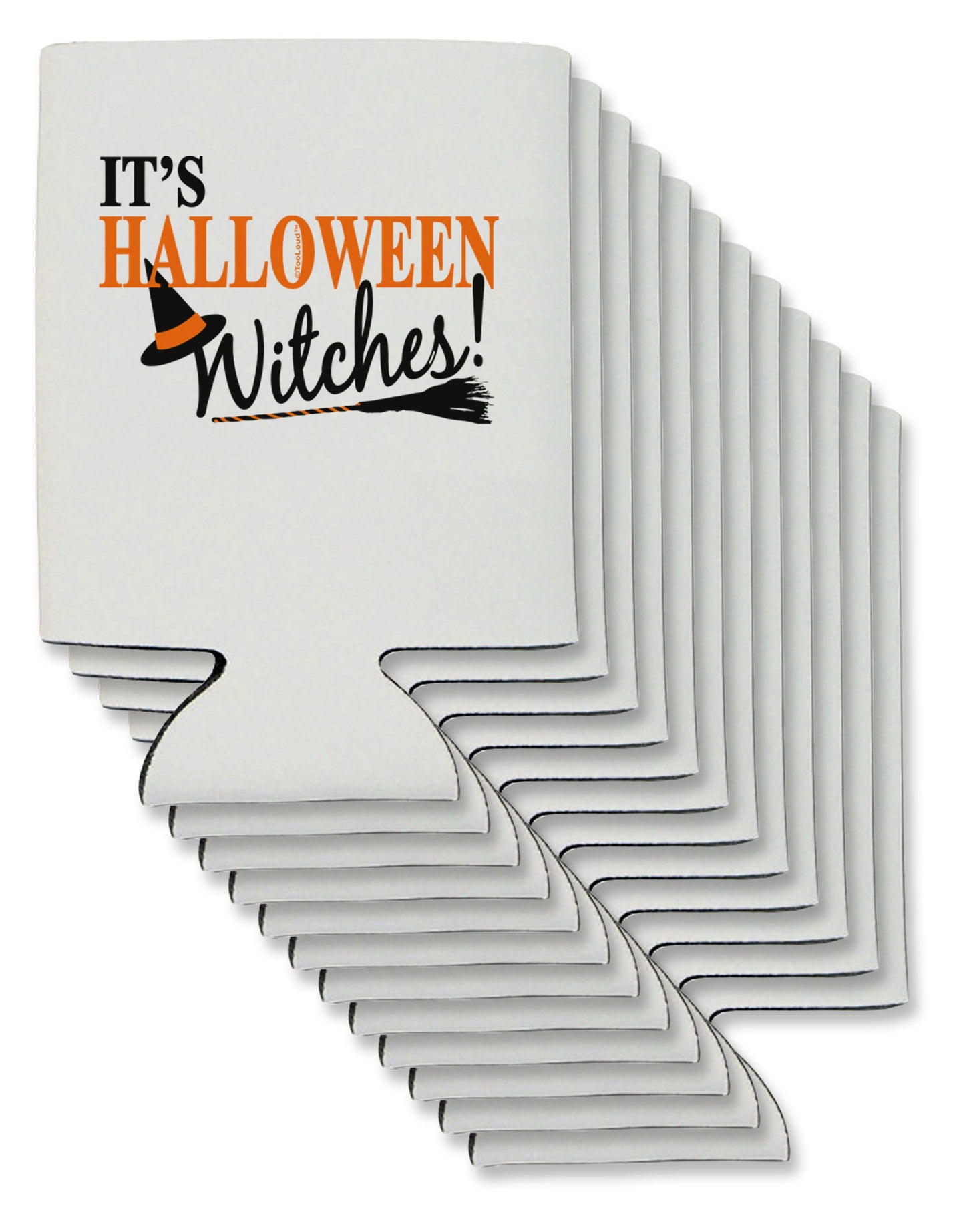 It's Halloween Witches Hat Can / Bottle Insulator Coolers-Can Coolie-TooLoud-12-Davson Sales