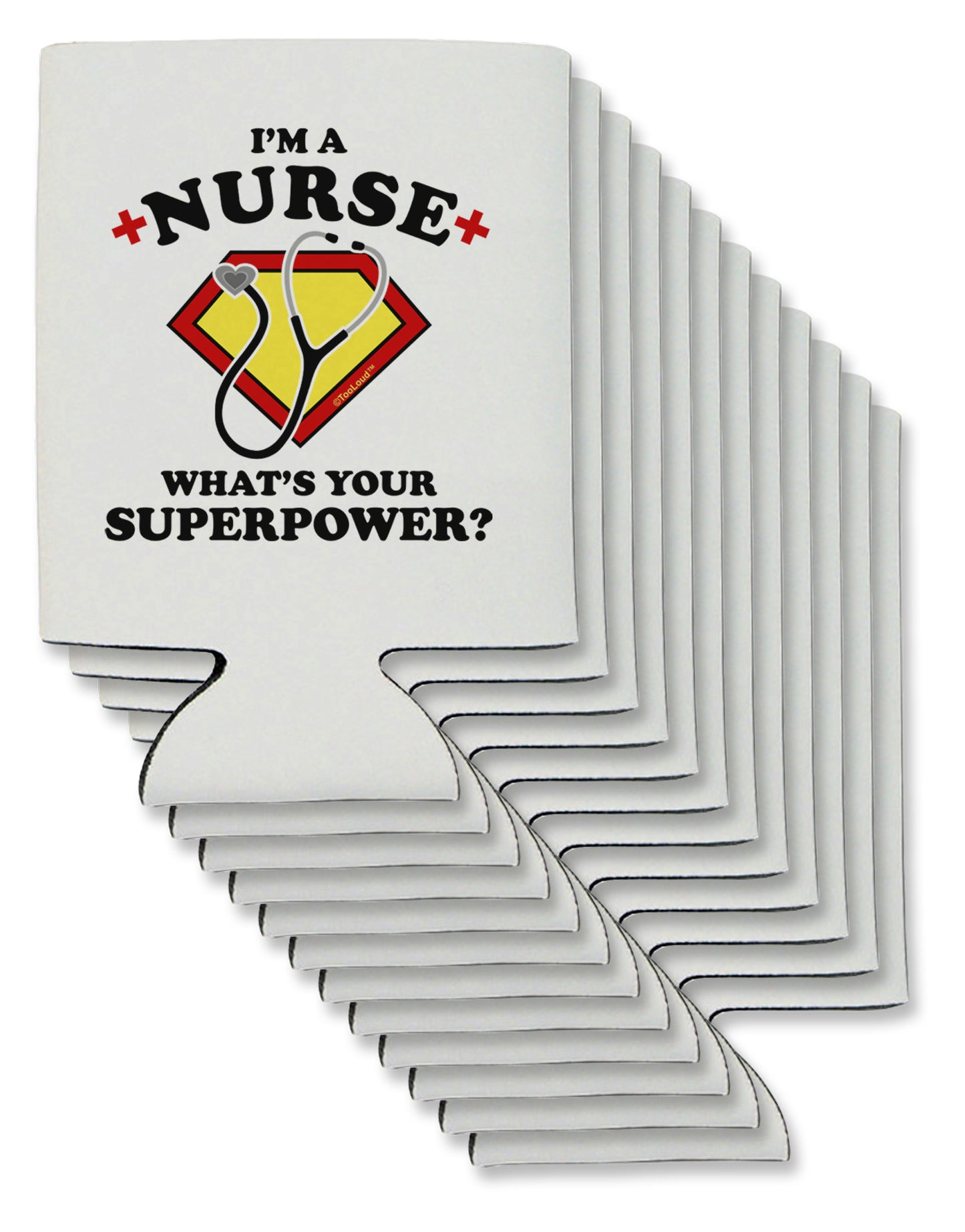 Nurse - Superpower Can / Bottle Insulator Coolers-Can Coolie-TooLoud-12-Davson Sales