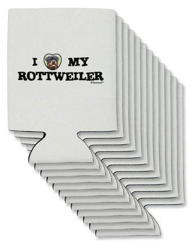 I Heart My Rottweiler Can / Bottle Insulator Coolers by TooLoud-Can Coolie-TooLoud-12-Davson Sales