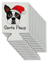 Santa Paws Christmas Dog Can / Bottle Insulator Coolers-Can Coolie-TooLoud-12 Pieces-Davson Sales