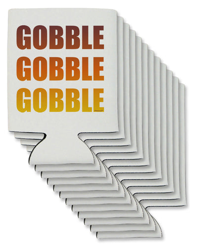 Gobble Gobble Gobble - Thanksgiving Can / Bottle Insulator Coolers-Can Coolie-TooLoud-12 Pieces-Davson Sales