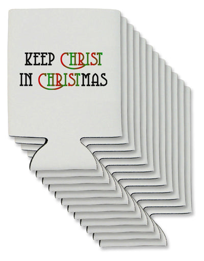 Keep Christ in Christmas Can / Bottle Insulator Coolers-Can Coolie-TooLoud-12 Pieces-Davson Sales