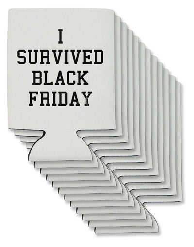 I Survived Black Friday Can / Bottle Insulator Coolers-Can Coolie-TooLoud-12 Pieces-Davson Sales