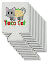 Cute Taco Cat Design Text Can / Bottle Insulator Coolers by TooLoud-Can Coolie-TooLoud-12-Davson Sales