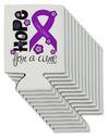 Hope for a Cure - Purple Ribbon Crohn’s Disease - Flowers Can / Bottle Insulator Coolers-Can Coolie-TooLoud-12-Davson Sales