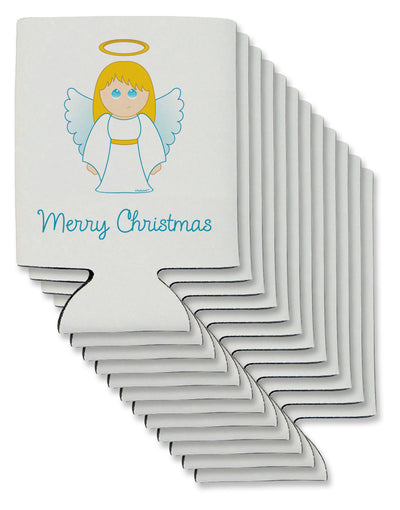 Merry Christmas Cute Angel Girl Can / Bottle Insulator Coolers-Can Coolie-TooLoud-12 Pieces-Davson Sales