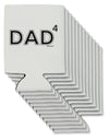 Dad to the Fourth Power - Dad of Four Can / Bottle Insulator Coolers-Can Coolie-TooLoud-12-Davson Sales