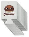 Cute Chestnut Design - Christmas Text Can / Bottle Insulator Coolers-Can Coolie-TooLoud-12-Davson Sales