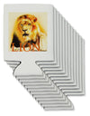 Lion Watercolor 4 Text Can / Bottle Insulator Coolers-Can Coolie-TooLoud-12 Pieces-Davson Sales