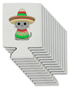 Cat with Sombrero and Poncho Can / Bottle Insulator Coolers by TooLoud-Can Coolie-TooLoud-12-Davson Sales