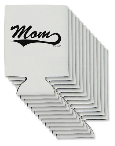 Mom - Sports Tail Script Can / Bottle Insulator Coolers by TooLoud-Can Coolie-TooLoud-12-Davson Sales