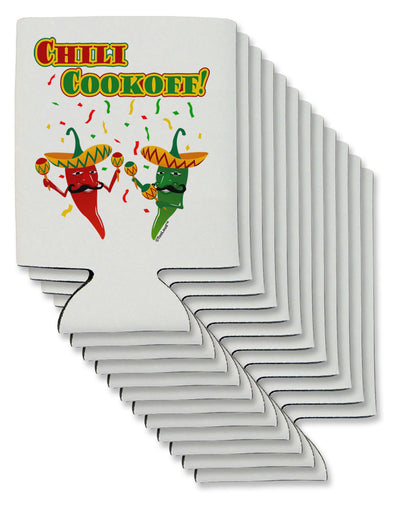 Chili Cookoff! Chile Peppers Can / Bottle Insulator Coolers-Can Coolie-TooLoud-12 Pieces-Davson Sales