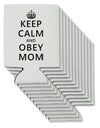 Keep Calm and Obey Mom Can / Bottle Insulator Coolers-Can Coolie-TooLoud-12 Pieces-Davson Sales