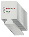 Naughty or Nice Christmas - Naughty and Nice Can / Bottle Insulator Coolers-Can Coolie-TooLoud-12 Pieces-Davson Sales