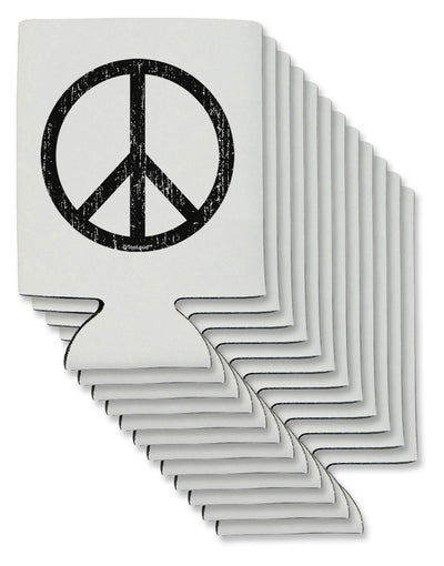 Peace Sign Symbol - Distressed Can / Bottle Insulator Coolers-Can Coolie-TooLoud-12-Davson Sales