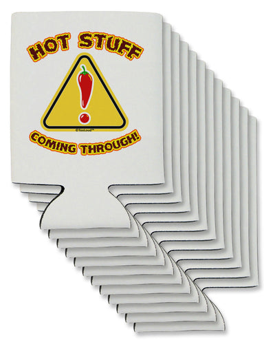 Hot Stuff Coming Through Can / Bottle Insulator Coolers-Can Coolie-TooLoud-12 Pieces-Davson Sales