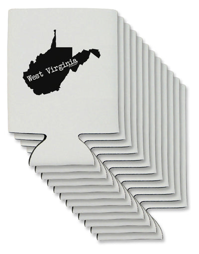 West Virginia - United States Shape Can / Bottle Insulator Coolers-Can Coolie-TooLoud-12 Pieces-Davson Sales