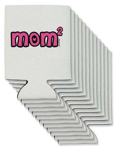 Mom Squared - Cute Mom of Two Design Can / Bottle Insulator Coolers by TooLoud-Can Coolie-TooLoud-12-Davson Sales