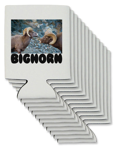 Two Bighorn Rams Text Can / Bottle Insulator Coolers-Can Coolie-TooLoud-12 Pieces-Davson Sales