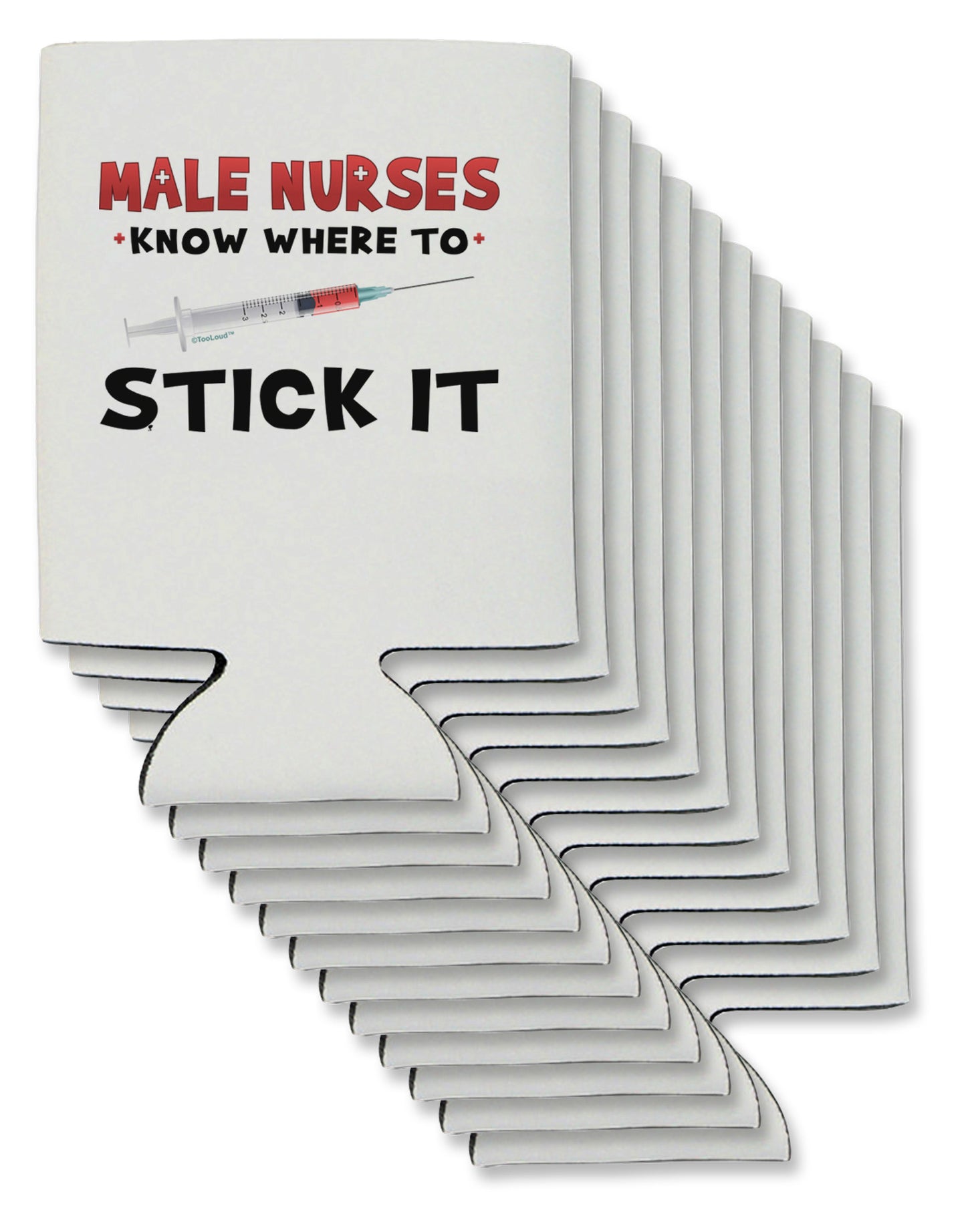 Male Nurses - Stick It Can / Bottle Insulator Coolers-Can Coolie-TooLoud-12-Davson Sales