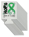 Hope for a Cure - Light Green Ribbon Celiac Disease - Flowers Can / Bottle Insulator Coolers-Can Coolie-TooLoud-12-Davson Sales