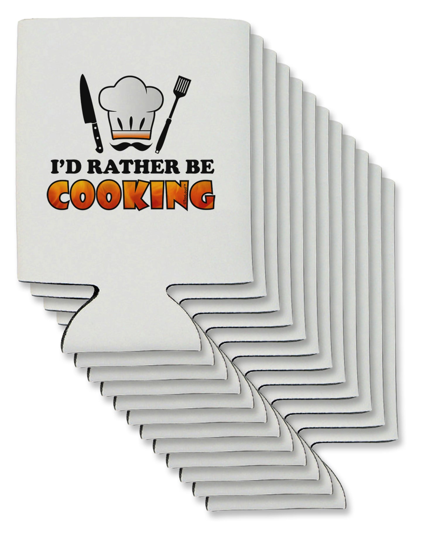 I'd Rather Be Cooking Can / Bottle Insulator Coolers-Can Coolie-TooLoud-12-Davson Sales