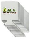 OMG - Oh My Guac - Guacamole Design Can / Bottle Insulator Coolers by TooLoud-Can Coolie-TooLoud-12-Davson Sales