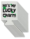 He's My Lucky Charm - Matching Couples Design Can / Bottle Insulator Coolers by TooLoud-Can Coolie-TooLoud-12-Davson Sales