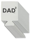 Dad Squared - Dad of Two Can / Bottle Insulator Coolers-Can Coolie-TooLoud-12-Davson Sales