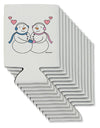 Cute Snowman and Snowwoman Couple Can / Bottle Insulator Coolers by TooLoud-Can Coolie-TooLoud-12-Davson Sales