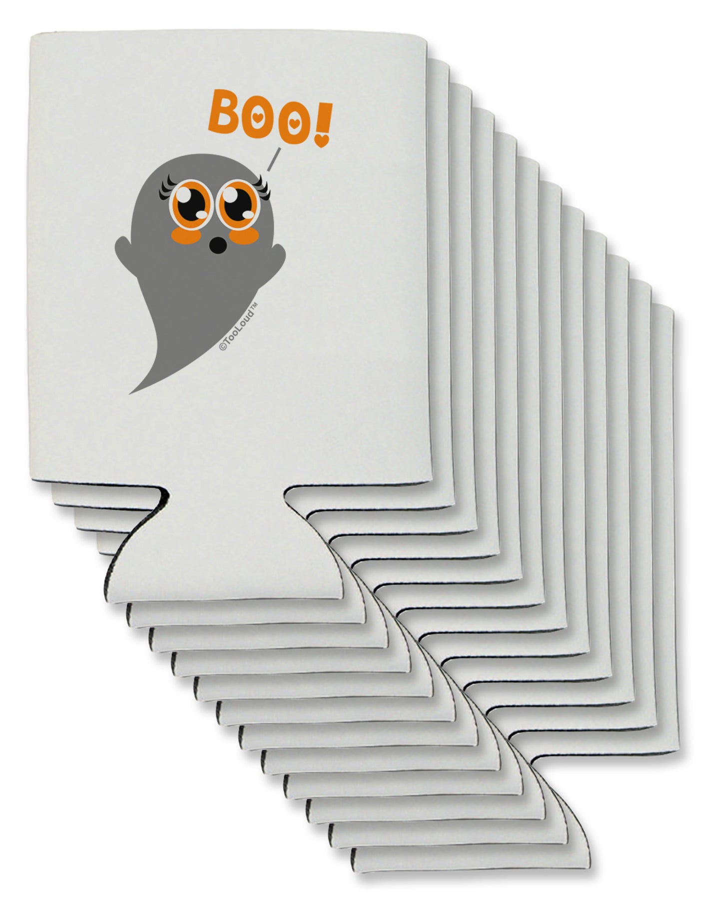 Cute Boo Ghost Can / Bottle Insulator Coolers-Can Coolie-TooLoud-12-Davson Sales