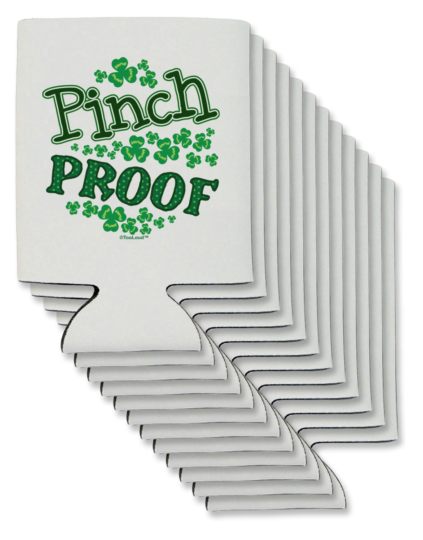 Pinch Proof St Patricks Day Can / Bottle Insulator Coolers-Can Coolie-TooLoud-12-Davson Sales