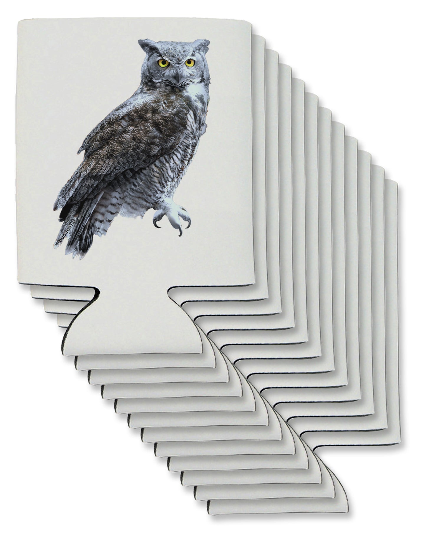 Great Horned Owl Photo Can / Bottle Insulator Coolers-Can Coolie-TooLoud-12-Davson Sales
