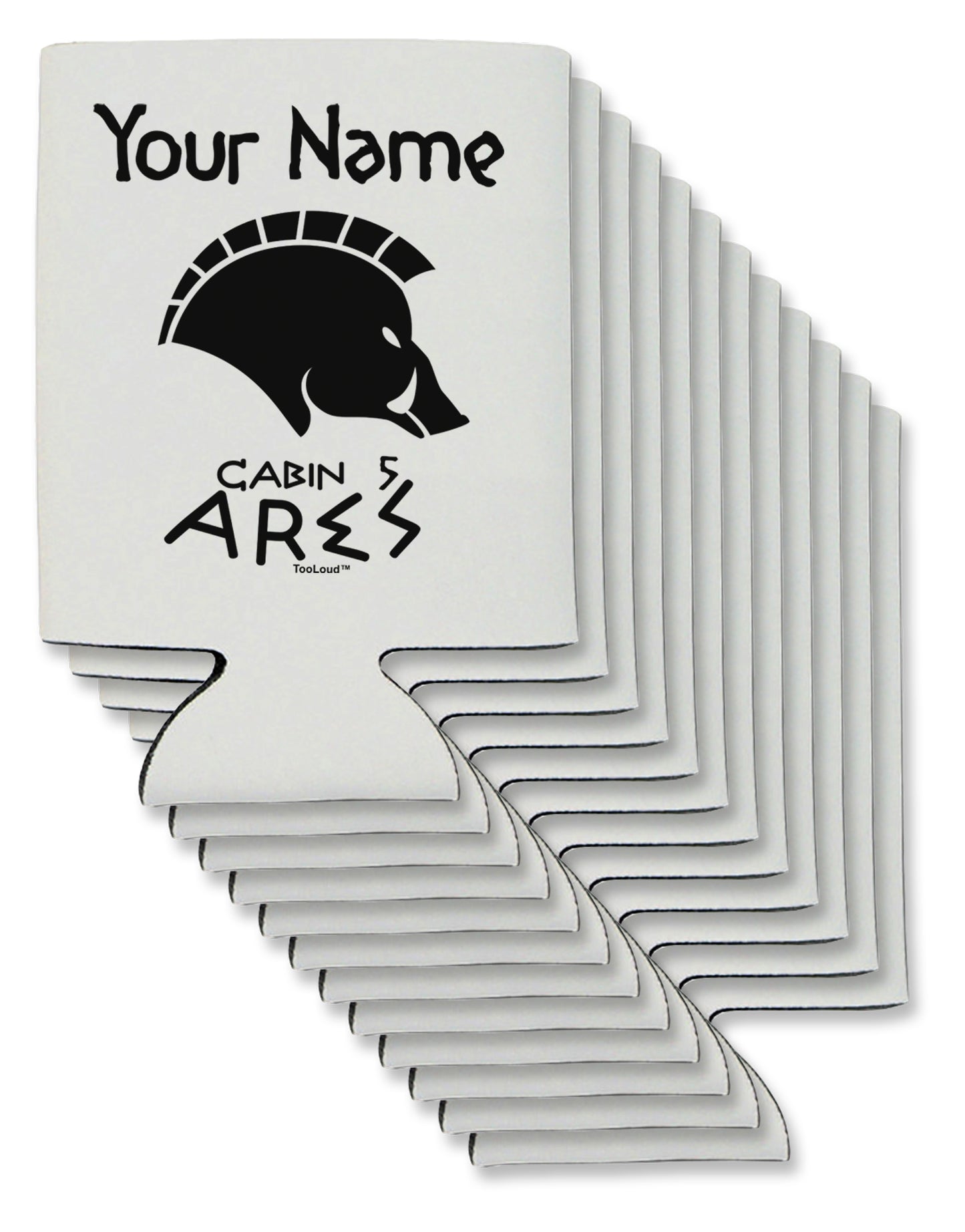 Personalized Cabin 5 Ares Can / Bottle Insulator Coolers by TooLoud-Can Coolie-TooLoud-12-Davson Sales