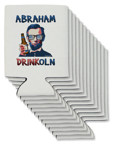 Abraham Drinkoln with Text Can / Bottle Insulator Coolers-Can Coolie-TooLoud-12-Davson Sales