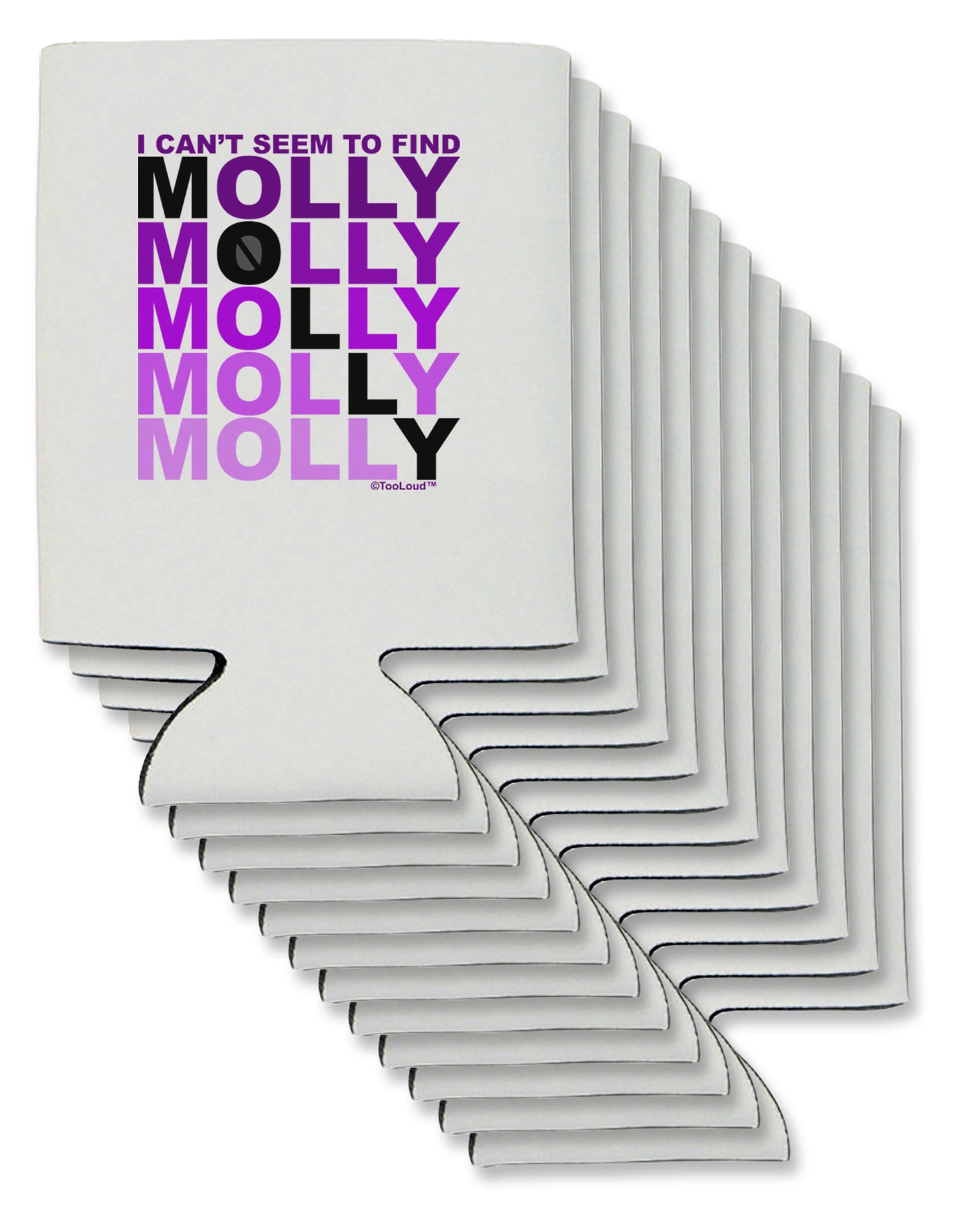 Find Molly Purple Can / Bottle Insulator Coolers-Can Coolie-TooLoud-12-Davson Sales