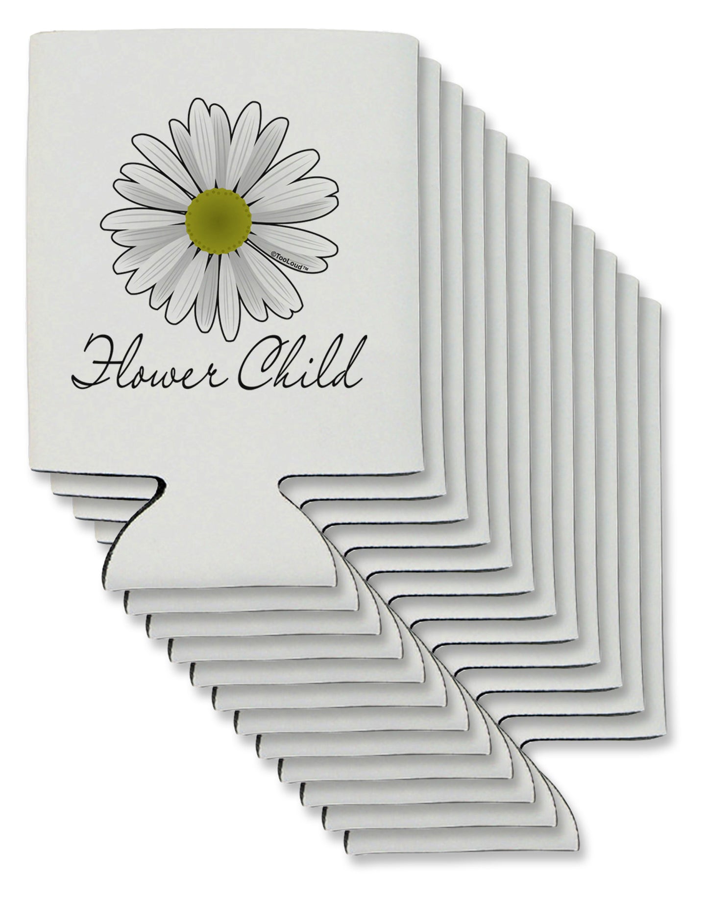 Pretty Daisy - Flower Child Can / Bottle Insulator Coolers-Can Coolie-TooLoud-12-Davson Sales