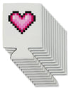 Pixel Heart Design B - Valentine's Day Can / Bottle Insulator Coolers by TooLoud-Can Coolie-TooLoud-12-Davson Sales