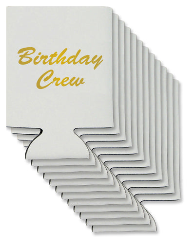 Birthday Crew Text Can / Bottle Insulator Coolers by TooLoud-Can Coolie-TooLoud-12-Davson Sales