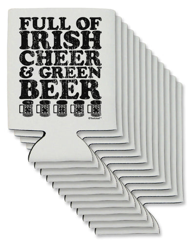 Full of Irish Cheer and Green Beer Can / Bottle Insulator Coolers by TooLoud-Can Coolie-TooLoud-12-Davson Sales