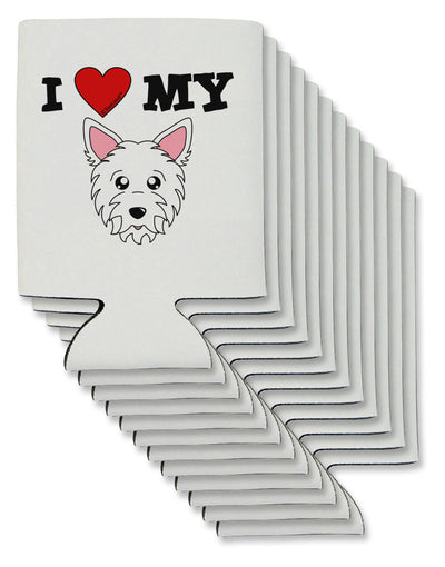 I Heart My - Cute Westie Dog Can / Bottle Insulator Coolers by TooLoud-Can Coolie-TooLoud-12-Davson Sales